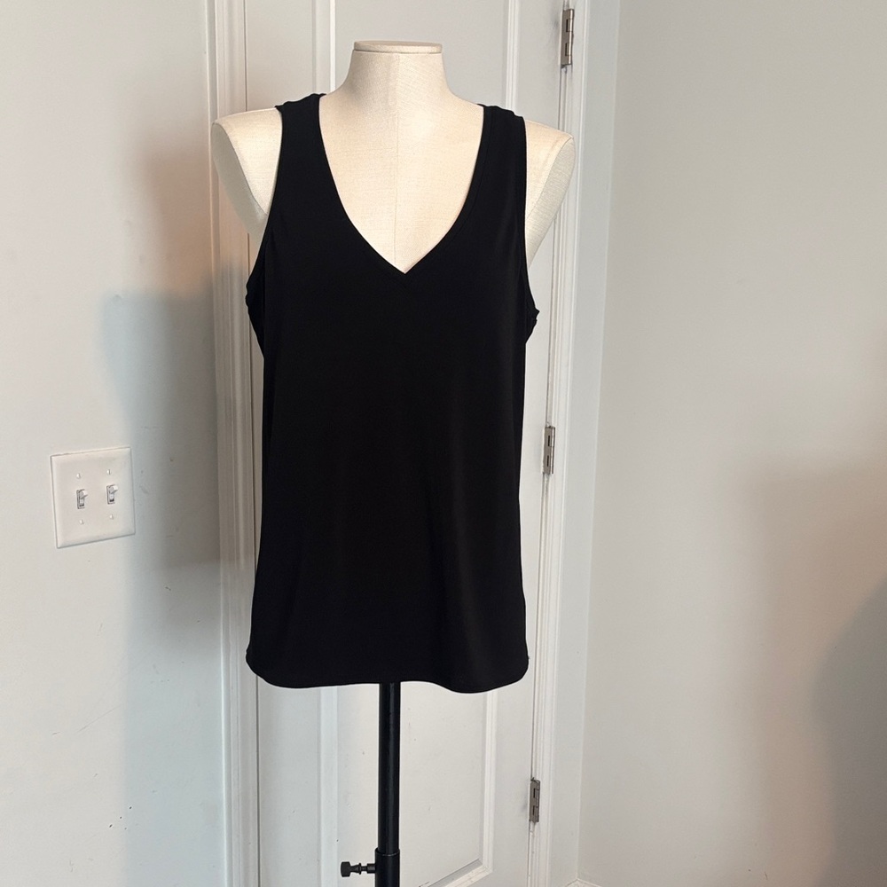 Express Black V-Neck Tank Top